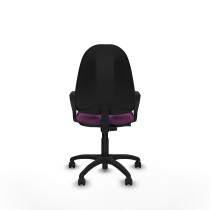 Algarra CP similpiel morado brazos fijos base poliamida ruedas engomadas 50mm