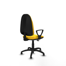 Algarra CP similpiel amarillo brazos fijos base poliamida topes