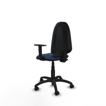 Aýna CP similpiel azul marino brazos 1D base poliamida ruedas nailon 50mm