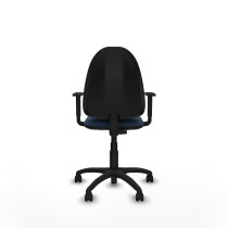 Aýna CP similpiel azul marino brazos 1D base poliamida ruedas nailon 50mm