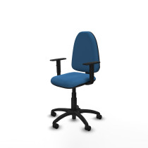 Aýna CP similpiel azul claro brazos 1D base poliamida ruedas nailon 50mm