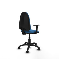 Aýna CP similpiel azul claro brazos 1D base poliamida ruedas nailon 50mm