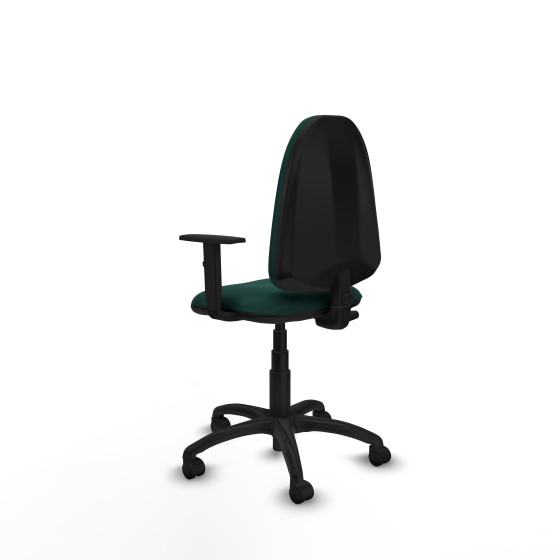 Aýna CP similpiel verde botella brazos 1D base poliamida ruedas nailon 50mm
