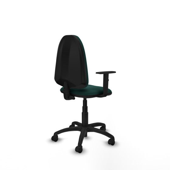 Aýna CP similpiel verde botella brazos 1D base poliamida ruedas nailon 50mm