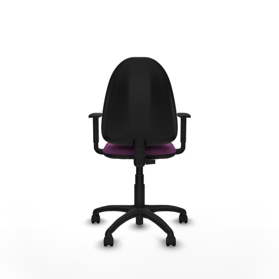 Aýna CP similpiel morado brazos 1D base poliamida ruedas nailon 50mm