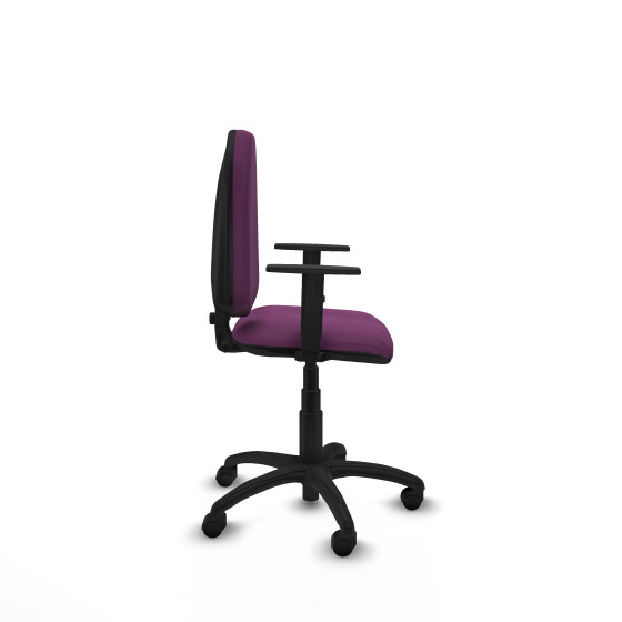 Aýna CP similpiel morado brazos 1D base poliamida ruedas nailon 50mm