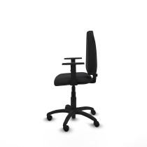 Aýna CP similpiel negro brazos 1D base poliamida ruedas nailon 50mm