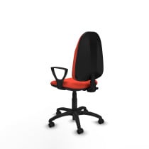 Algarra CP bali naranja oscuro brazos fijos base poliamida ruedas engomadas 50mm