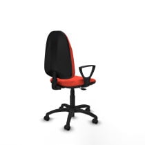 Algarra CP bali naranja oscuro brazos fijos base poliamida ruedas engomadas 50mm