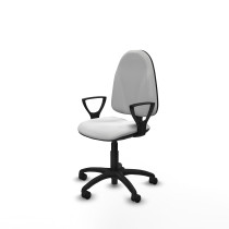 Algarra CP bali blanco brazos fijos base poliamida ruedas nailon 50mm