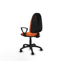 Algarra CP bali naranja brazos fijos base poliamida ruedas nailon 50mm