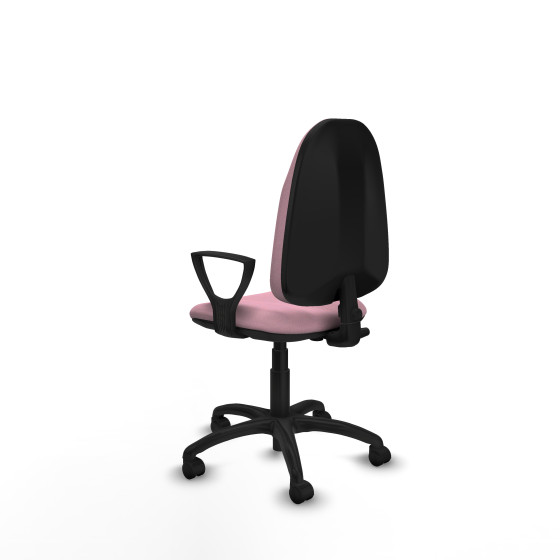 Algarra CP bali rosa brazos fijos base poliamida ruedas nailon 50mm