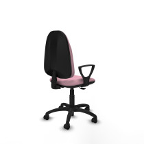 Algarra CP bali rosa brazos fijos base poliamida ruedas nailon 50mm