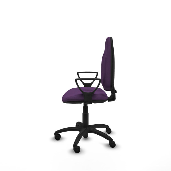 Algarra CP bali morado brazos fijos base poliamida ruedas nailon 50mm