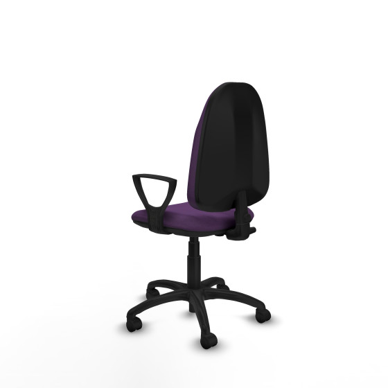 Algarra CP bali morado brazos fijos base poliamida ruedas nailon 50mm