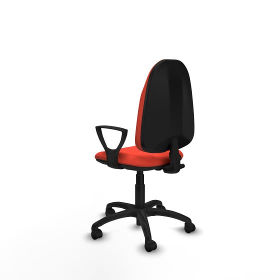 Algarra CP bali naranja oscuro brazos fijos base poliamida ruedas nailon 50mm