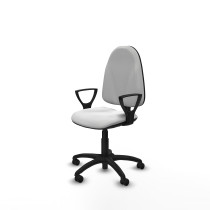 Algarra CP bali blanco brazos fijos base poliamida ruedas engomadas 50mm