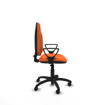 Algarra CP bali naranja brazos fijos base poliamida ruedas engomadas 50mm