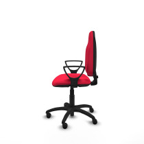 Algarra CP bali rojo brazos fijos base poliamida ruedas engomadas 50mm