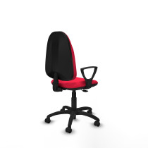 Algarra CP bali rojo brazos fijos base poliamida ruedas engomadas 50mm