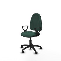Algarra CP bali verde botella brazos fijos base poliamida ruedas engomadas 50mm