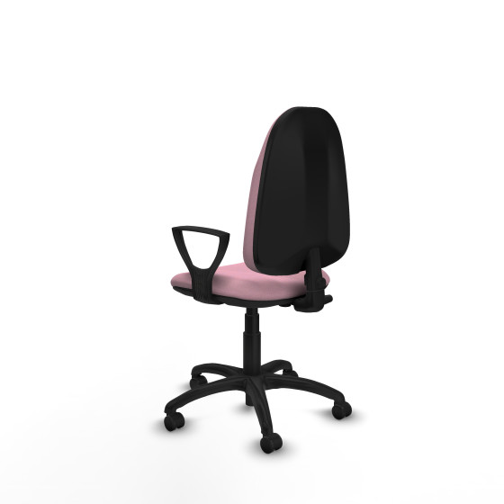 Algarra CP bali rosa brazos fijos base poliamida ruedas engomadas 50mm