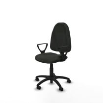 Algarra CP bali negro brazos fijos base poliamida ruedas engomadas 50mm