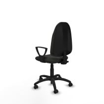 Algarra CP bali negro brazos fijos base poliamida ruedas engomadas 50mm