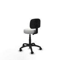 Silla Llanos giratorio bali blanco base poliamida 600 ruedas nailon 50