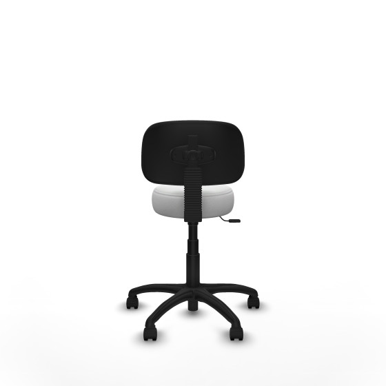 Silla Llanos giratorio bali blanco base poliamida 600 ruedas nailon 50