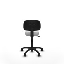 Silla Llanos giratorio bali blanco base poliamida 600 ruedas nailon 50