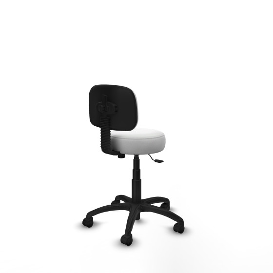 Silla Llanos giratorio bali blanco base poliamida 600 ruedas nailon 50