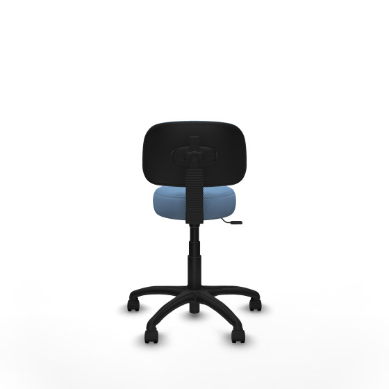 Silla Llanos giratorio bali azul cielo base poliamida 600 ruedas nailon 50