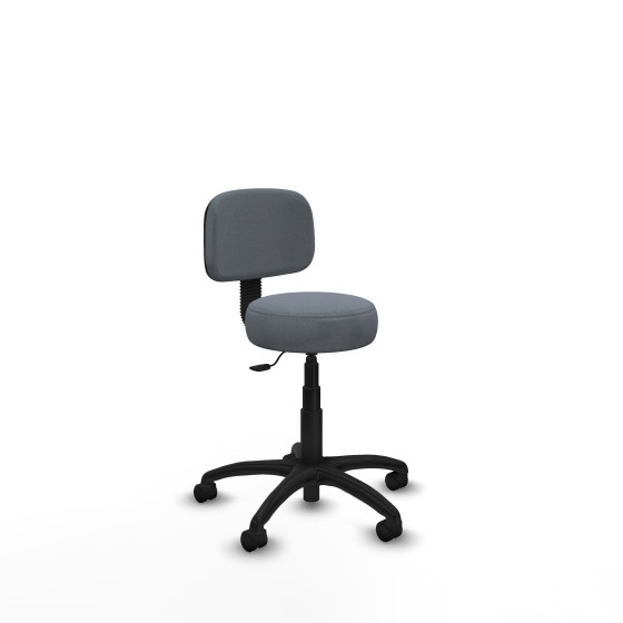 Silla Llanos giratorio bali gris base poliamida 600 ruedas nailon 50