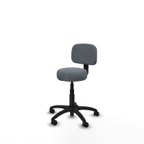Silla Llanos giratorio bali gris base poliamida 600 ruedas nailon 50