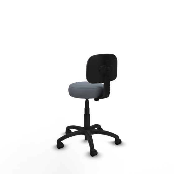 Silla Llanos giratorio bali gris base poliamida 600 ruedas nailon 50