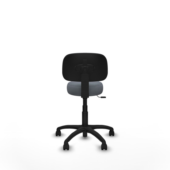 Silla Llanos giratorio bali gris base poliamida 600 ruedas nailon 50