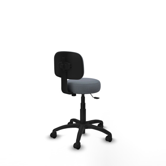 Silla Llanos giratorio bali gris base poliamida 600 ruedas nailon 50