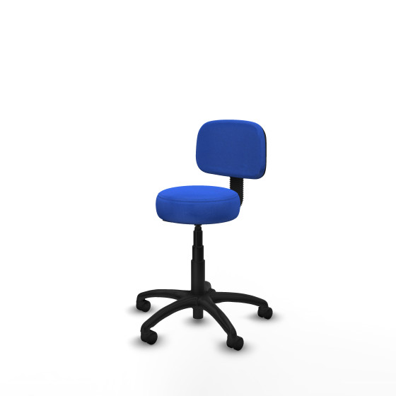 Silla Llanos giratorio bali azul base poliamida 600 ruedas nailon 50