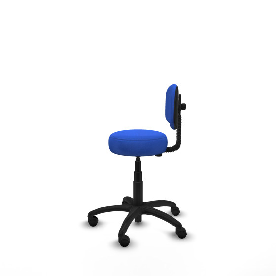 Silla Llanos giratorio bali azul base poliamida 600 ruedas nailon 50