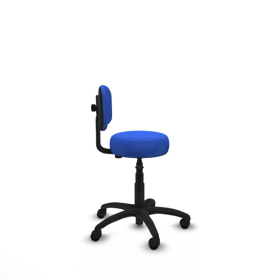 Silla Llanos giratorio bali azul base poliamida 600 ruedas nailon 50