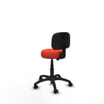 Silla Llanos giratorio bali naranja oscuro base poliamida 600 ruedas nailon 50