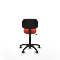 Silla Llanos giratorio bali naranja oscuro base poliamida 600 ruedas nailon 50