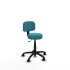 Silla Llanos giratorio bali turquesa base poliamida 600 ruedas nailon 50