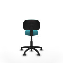 Silla Llanos giratorio bali turquesa base poliamida 600 ruedas nailon 50