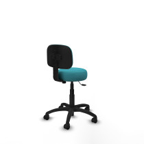 Silla Llanos giratorio bali turquesa base poliamida 600 ruedas nailon 50