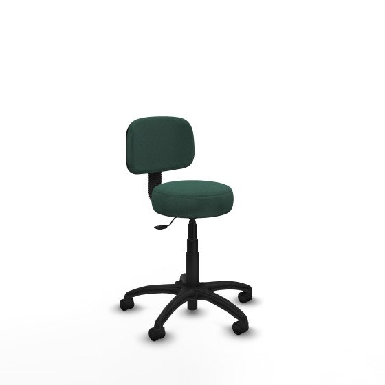 Silla Llanos giratorio bali verde botella base poliamida 600 ruedas nailon 50