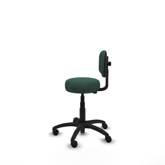 Silla Llanos giratorio bali verde botella base poliamida 600 ruedas nailon 50
