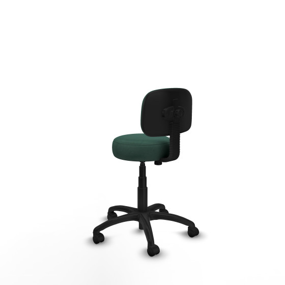 Silla Llanos giratorio bali verde botella base poliamida 600 ruedas nailon 50