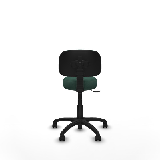 Silla Llanos giratorio bali verde botella base poliamida 600 ruedas nailon 50